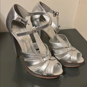 Brand New ALDO Silver Women's Heels